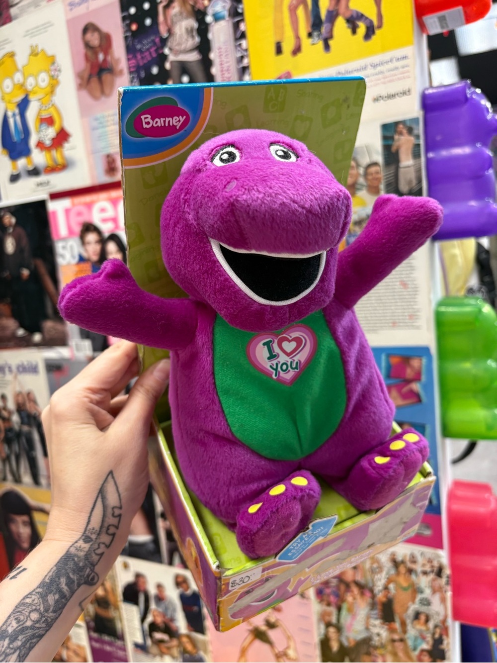 NEW Singing Barney the Dinosaur  - Purple Kids Stuffed Toy